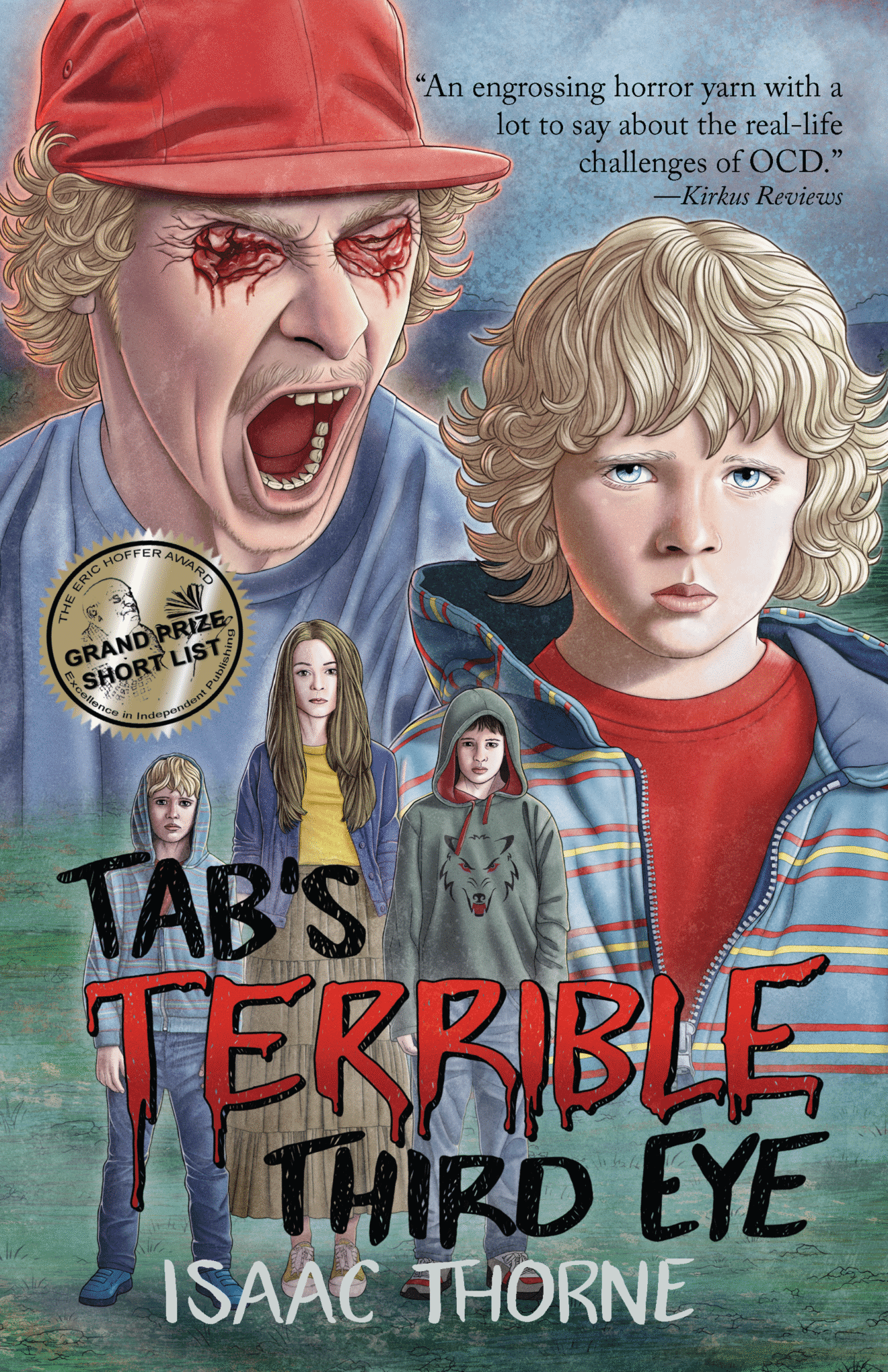 Tab's Terrible Third Eye cover with Eric Hoffer Award Grand Prize Short List seal.