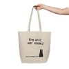 "Ban Hate, Not Books" Canvas Shopping Tote